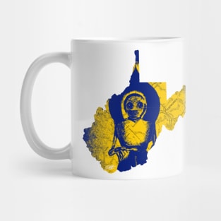 WV Monster #5 Blue and Gold Mug